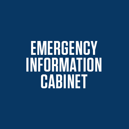 EMERGENCY INFORMATION CABINET